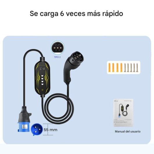 Chargeur VE Portable JUNSUN 3,5/7 kW WiFi App