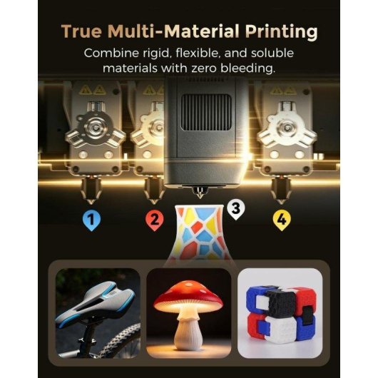 3D-Drucker Flashforge Creator 5 Pro 4 unabhängige Köpfe WiFi HEPA13 Filter