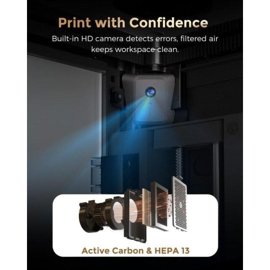 3D-Drucker Flashforge Creator 5 Pro 4 unabhängige Köpfe WiFi HEPA13 Filter