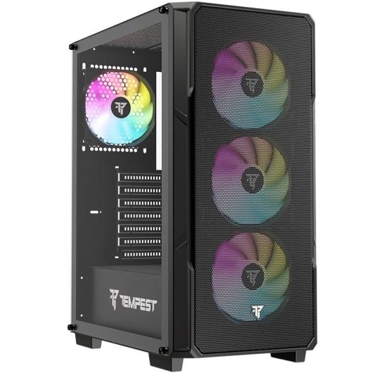 Tempest Garrison ARGB ATX Cristal Templado USB 3.0 Negra Harry Potter Patronum