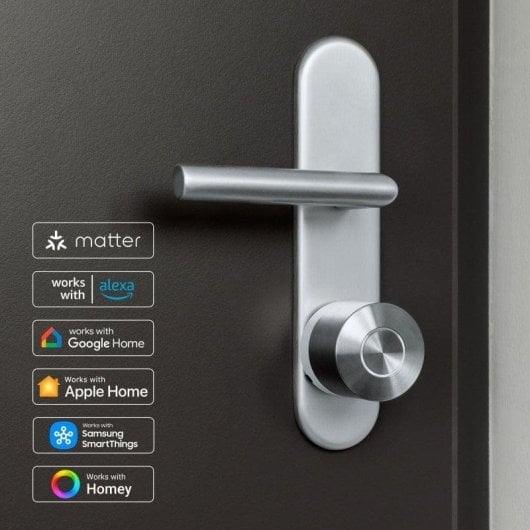 Serratura Intelligente Nuki Smart Lock Ultra WiFi e Bluetooth Apertura con App e Tastierino Numerico Compatibile con Alexa, Google Home e Apple Home