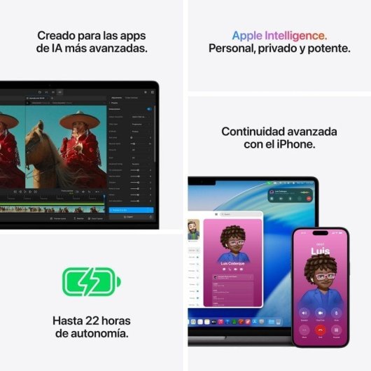 Ordinateur portable Apple MacBook Pro 14 M5 Pro CPU à 18 cœurs 24GB 1TB SSD GPU 20c macOS Verre standard + Chargeur 96W