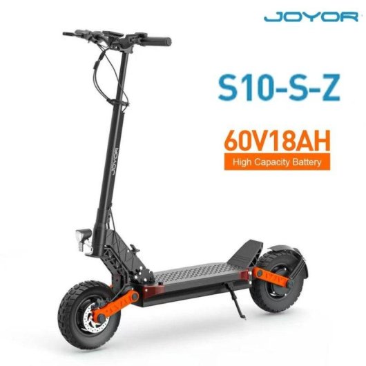 Patinete électrique Joyor S10-S-Z 2000W Autonomie 75km Pneus 10'' Tout-terrain Freins hydrauliques