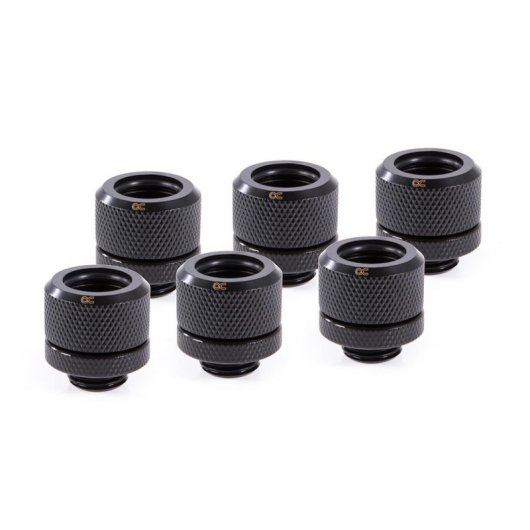 Refrigerazione Liquida Alphacool Eiszapfen HardTube G1/4 14 mm 6 pezzi nero