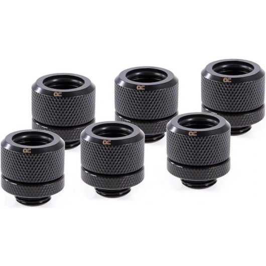 Refrigerazione Liquida Alphacool Eiszapfen HardTube G1/4 14 mm 6 pezzi nero