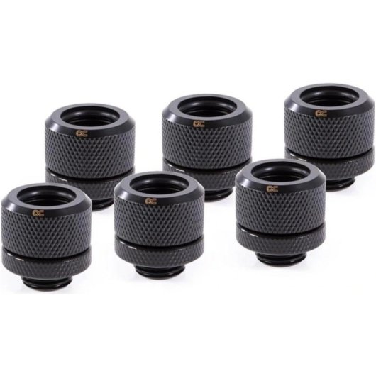 Refrigerazione Liquida Alphacool Eiszapfen HardTube G1/4 14 mm 6 pezzi nero
