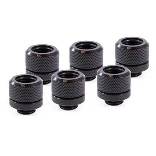 Refrigerazione Liquida Alphacool Eiszapfen HardTube G1/4 14 mm 6 pezzi nero