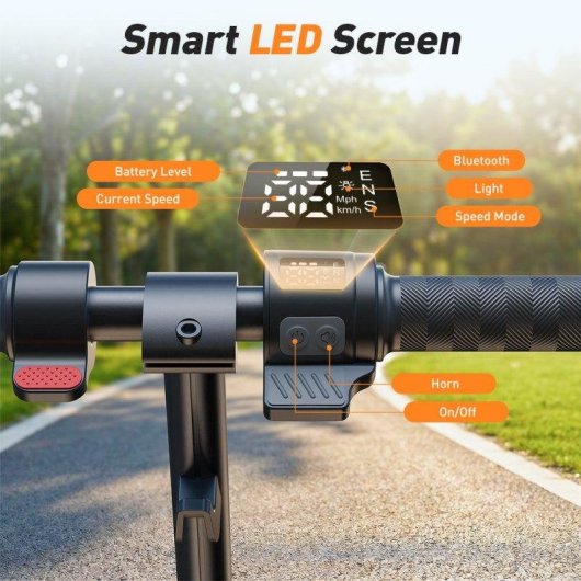Patinete électrique iScooter iK3Max 200W Autonomie 10km Pneus 6,5'' Frein double LED