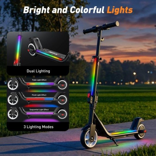 Patinete électrique iScooter iK3Max 200W Autonomie 10km Pneus 6,5'' Frein double LED