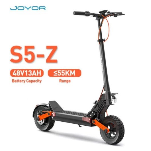 Patinete électrique Joyor S5-Z 600W Autonomie 55km Pneus 10'' Disques Suspension