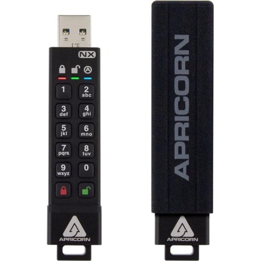 Clé USB Apricorn Aegis Secure Key 3NX 32GB noire cryptage matériel