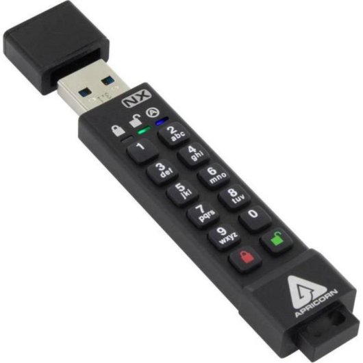 Clé USB Apricorn Aegis Secure Key 3NX 32GB noire cryptage matériel
