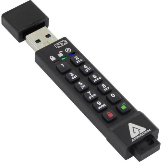Clé USB Apricorn Aegis Secure Key 3NX 32GB noire cryptage matériel