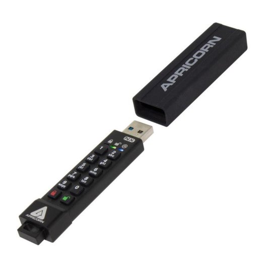Unidad flash USB Apricorn Aegis Secure Key 3NX ASK3-NX-8GB 8 GB negra