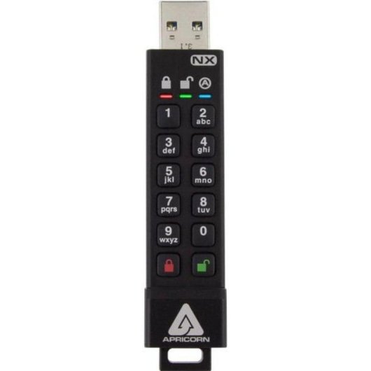 Unidad flash USB Apricorn Aegis Secure Key 3NX ASK3-NX-8GB 8 GB negra