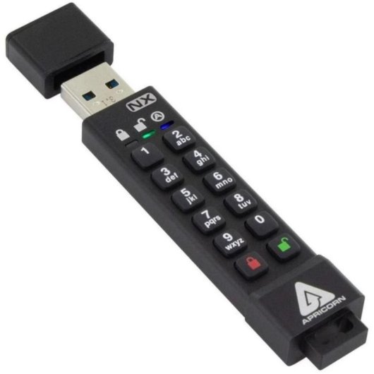 Unidad flash USB Apricorn Aegis Secure Key 3NX ASK3-NX-8GB 8 GB negra