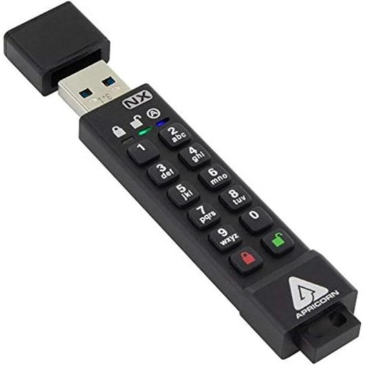 Unidad flash USB Apricorn Aegis Secure Key 3NX ASK3-NX-8GB 8 GB negra