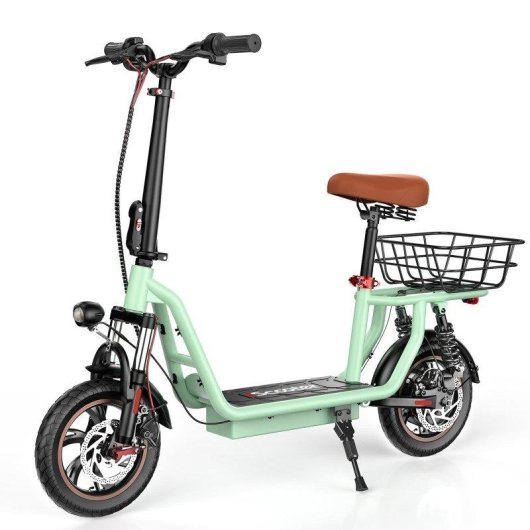 Monopattino elettrico iScooter i12 500W Autonomia 35km Pneumatici 12'' Freni disco LED