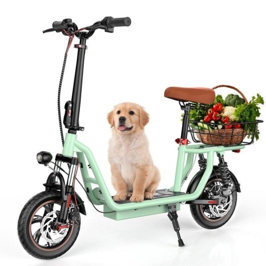 Monopattino elettrico iScooter i12 500W Autonomia 35km Pneumatici 12'' Freni disco LED