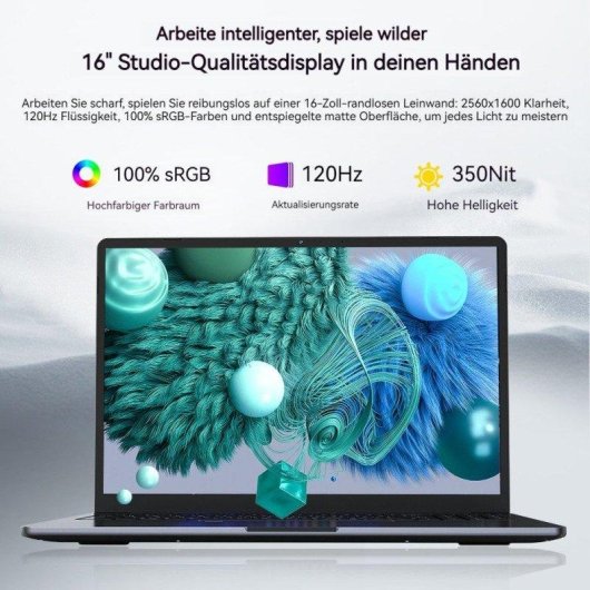 Ordinateur portable Ninkear A15 Pro 16 pouces AMD Ryzen 5 5500U 1 To SSD 16 Go QHD Radeon Graphics Windows 11