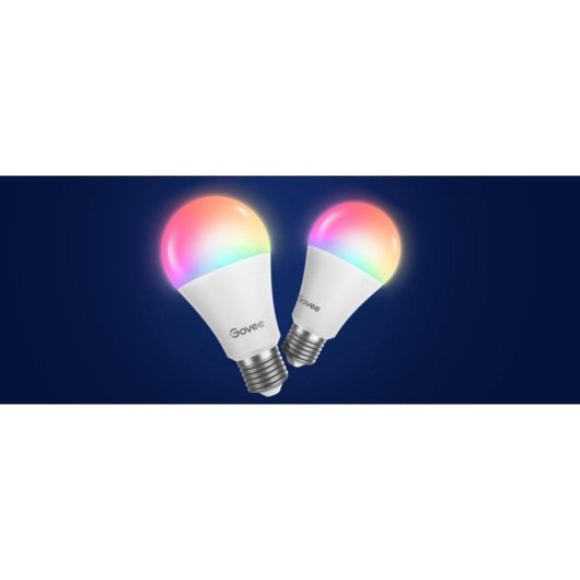 Pack 2x Bombilla Inteligente Govee H6009 E27 RGB 1200 lm
