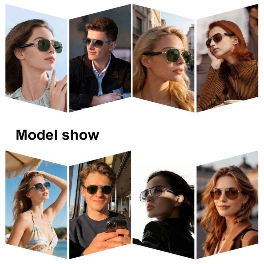 Blackview D1pro Lunettes intelligentes Bluetooth 6.0 Contrôle tactile Argent