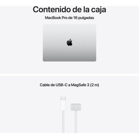 Apple MacBook Pro 16" Apple M5 Max CPU de 18 núcleos 48GB 2TB SSD Apple GPU 40 núcleos macOS Plata Vidrio estándar
