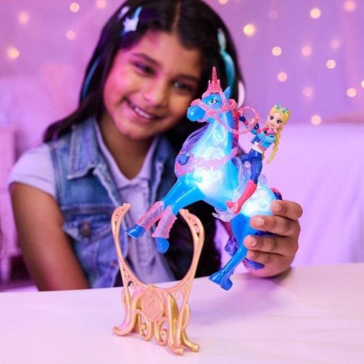 Conjunto de Jogo Unicorn Academy Train & Glow River Isabel