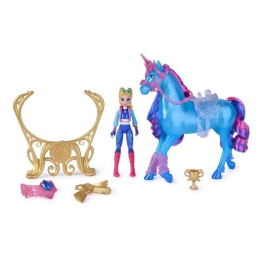 Conjunto de Jogo Unicorn Academy Train & Glow River Isabel