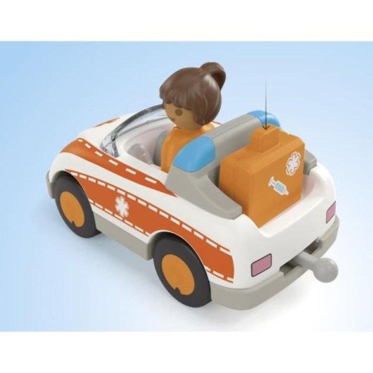 Brinquedo Playmobil 71692 Heros Do Quotidiano Veiculos de Resgate e 3 Figuras