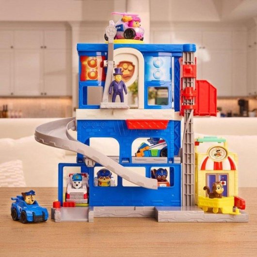 Giochi Spin Master Pup Squad Police HQ 3 livelli Chase
