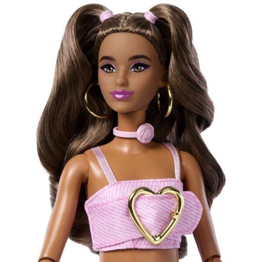 Poupee Barbie Deluxe Style Tenue Rose Coeur 295 mm