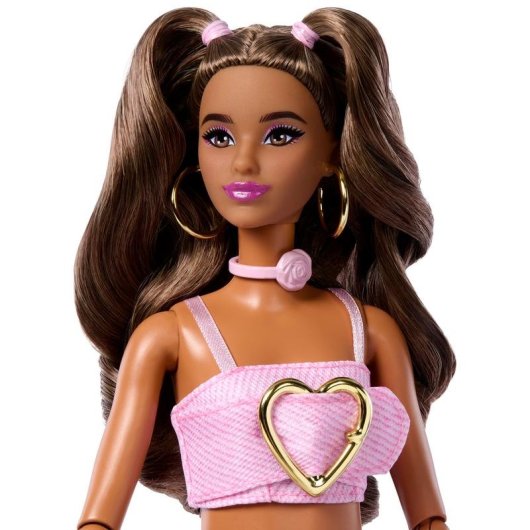 Poupee Barbie Deluxe Style Tenue Rose Coeur 295 mm