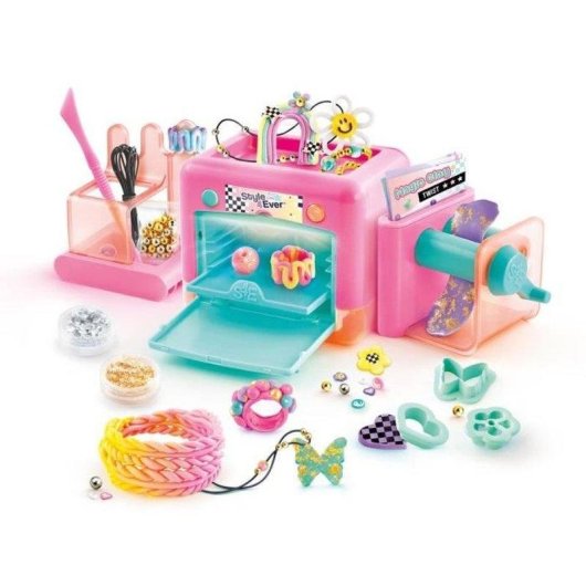 Kit Canal Toys Magic Clay Jewellery Maker - 20 pezzi e forno giocattolo