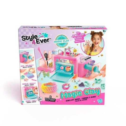 Kit Canal Toys Magic Clay Jewellery Maker - 20 pezzi e forno giocattolo