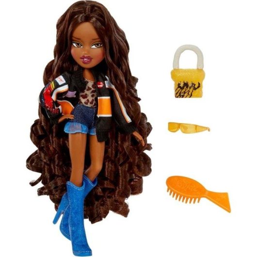 Muñeca Bratz Goin' Out Sasha Articulada con Accesorios Completos
