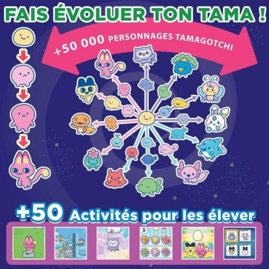 Animal de compagnie virtuel Bandai Tamagotchi Paradise Water Bleu 43422