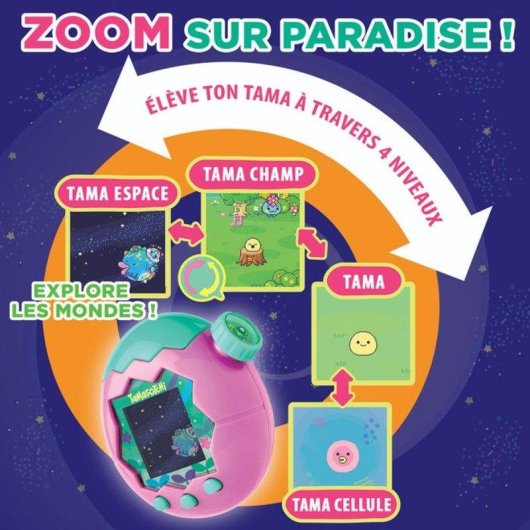 Animal de compagnie virtuel Bandai Tamagotchi Paradise Water Bleu 43422