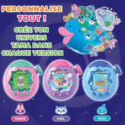 Animal de compagnie virtuel Bandai Tamagotchi Paradise Water Bleu 43422