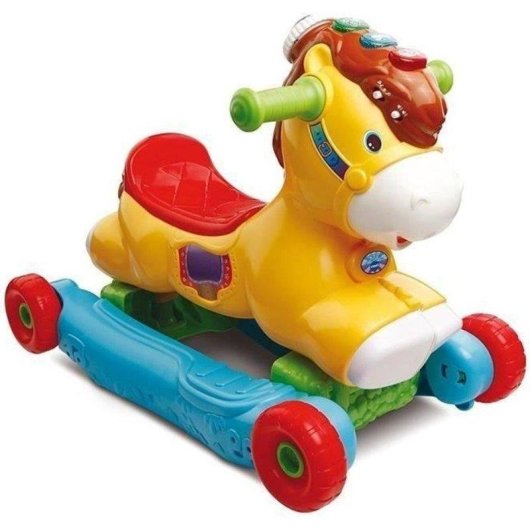 Caballo Balancín VTech Baby P'tit Galop Mon Poney 2 En 1 Con Sonidos Y Melodías