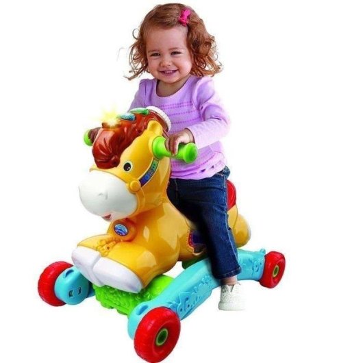Caballo Balancín VTech Baby P'tit Galop Mon Poney 2 En 1 Con Sonidos Y Melodías