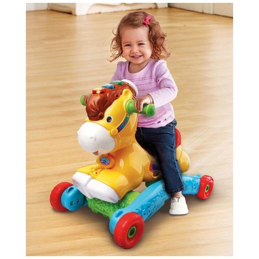 Caballo Balancín VTech Baby P'tit Galop Mon Poney 2 En 1 Con Sonidos Y Melodías