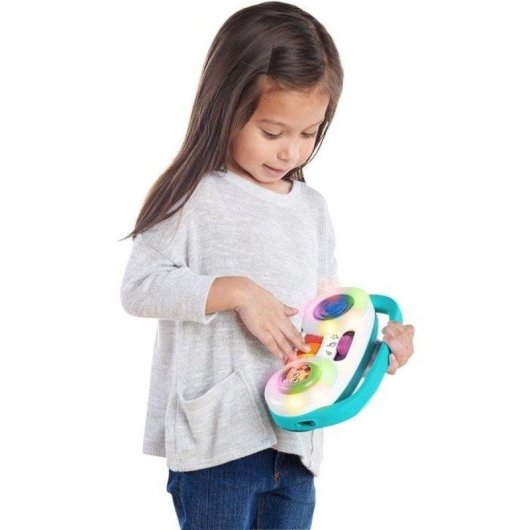 Brinquedo musical Baby Einstein Toddler Jam portátil 30+ melodias LED