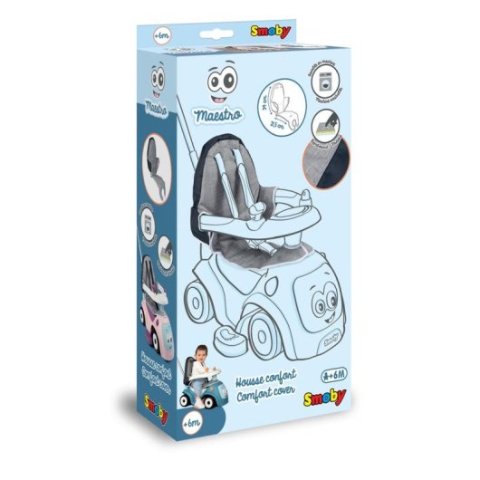 Gepolsterte Sitzabdeckung Smoby Maestro Grau Blau