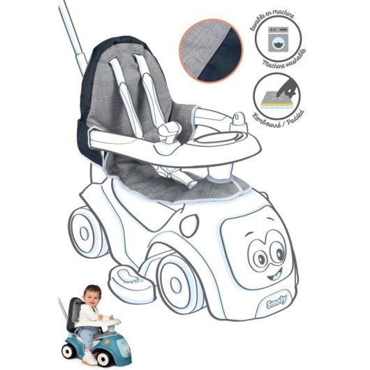 Gepolsterte Sitzabdeckung Smoby Maestro Grau Blau