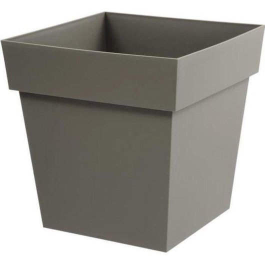 Macetero EDA Toscane Cuadrado 39 x 39 x 39 cm 38 L Taupe
