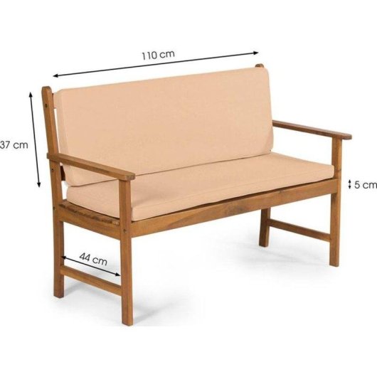 Almofadas para banco exterior Fieldmann Fdzn 9021 2 peças