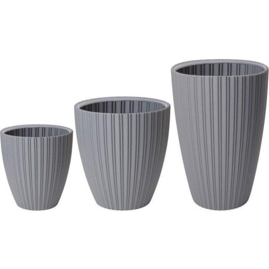 Pot de Jardin Garden ID Fancy Gris 40 x 58 cm