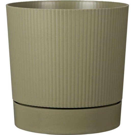 Maceta Garden ID Lino ronde avec réservoir 43 L vert mousse 47 cm
