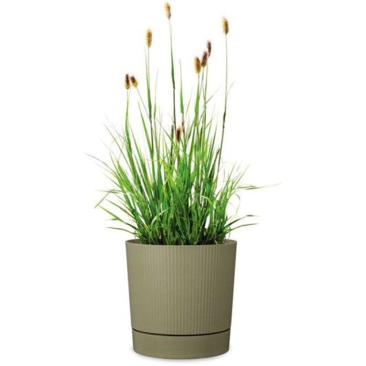 Maceta Garden ID Lino ronde avec réservoir 43 L vert mousse 47 cm